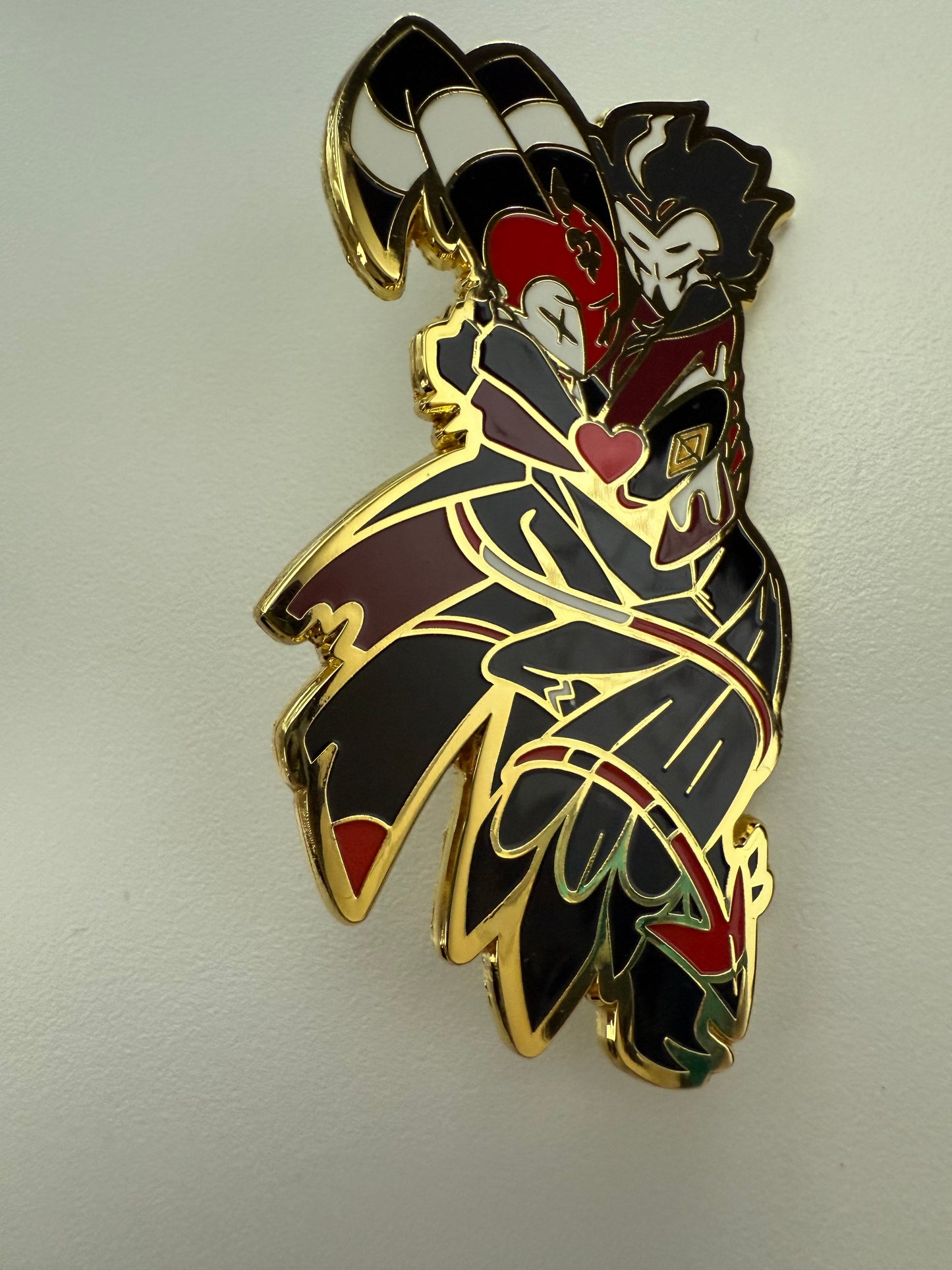 Golden Heart Enamel Pin