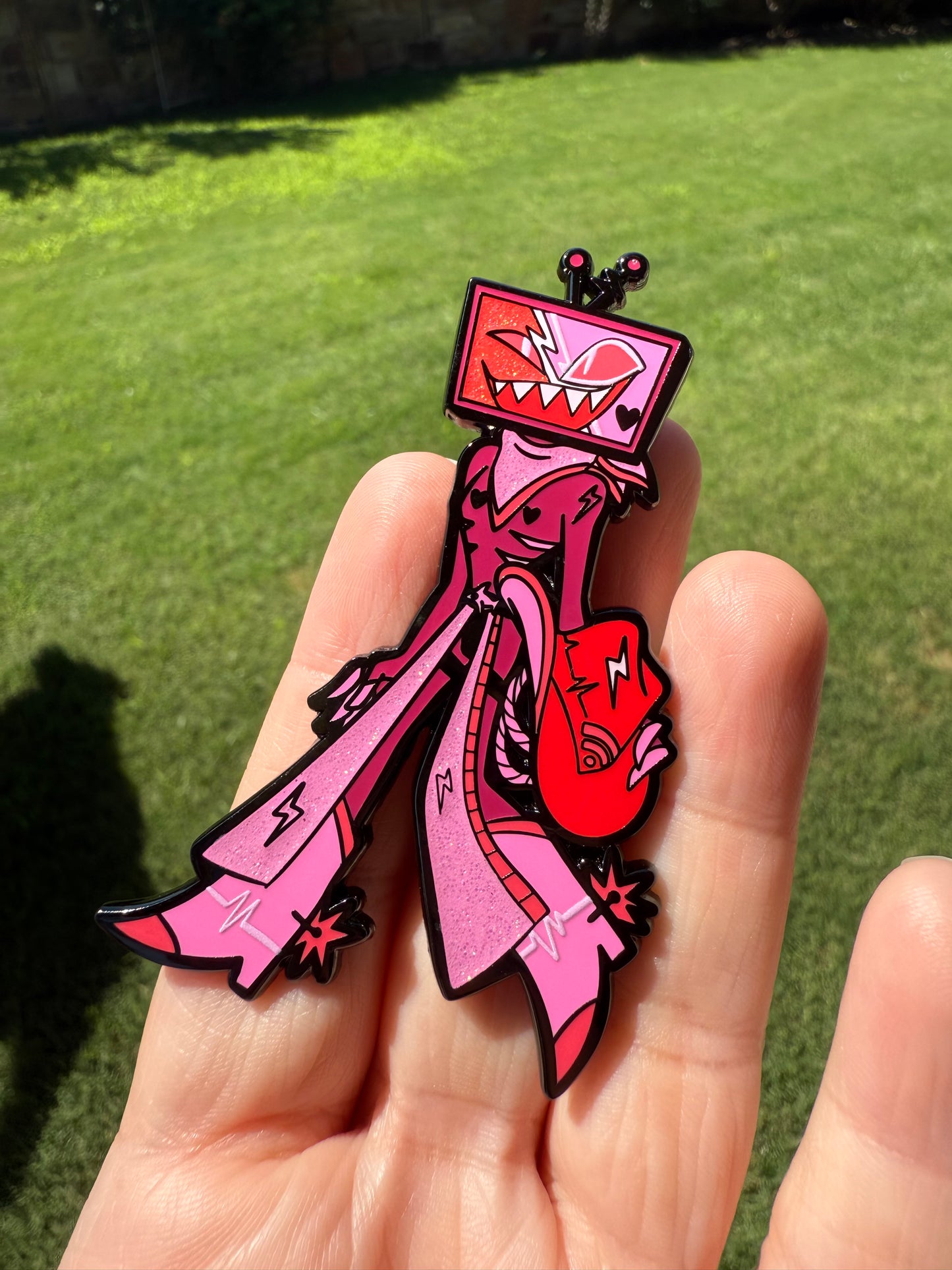 Pink Horse Club TV Hard Enamel Pin