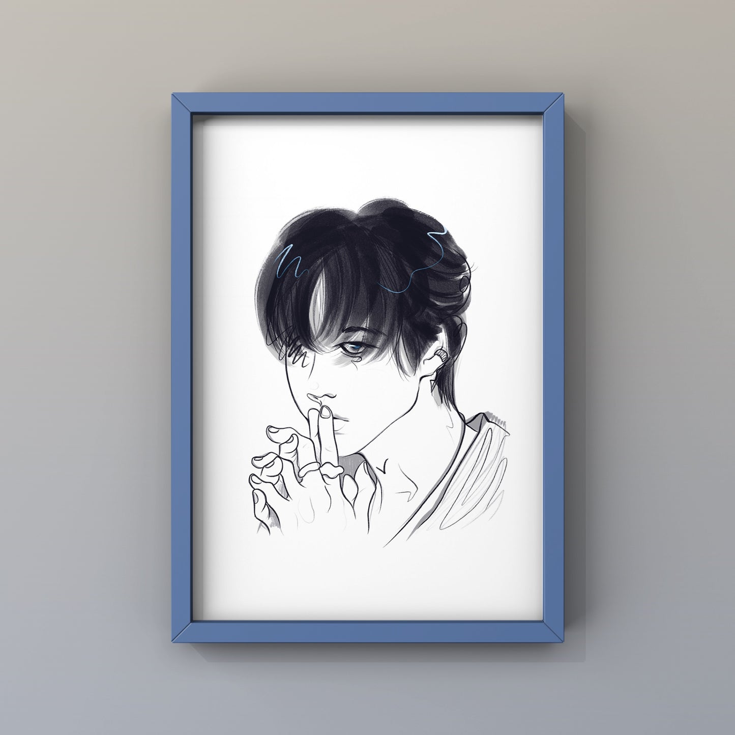 Blue Han Luster Print 5x7