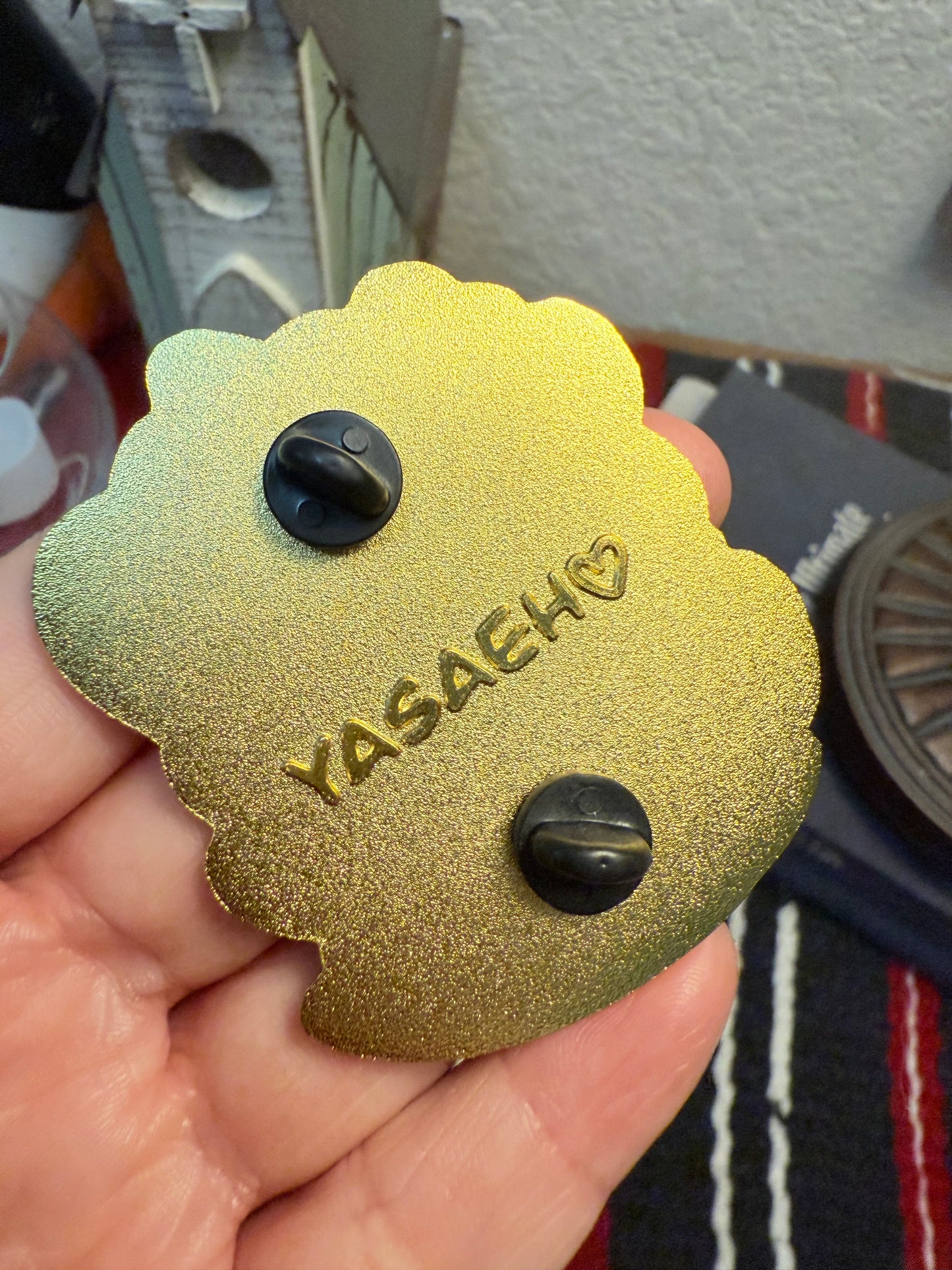 Glittery F You Enamel Pin