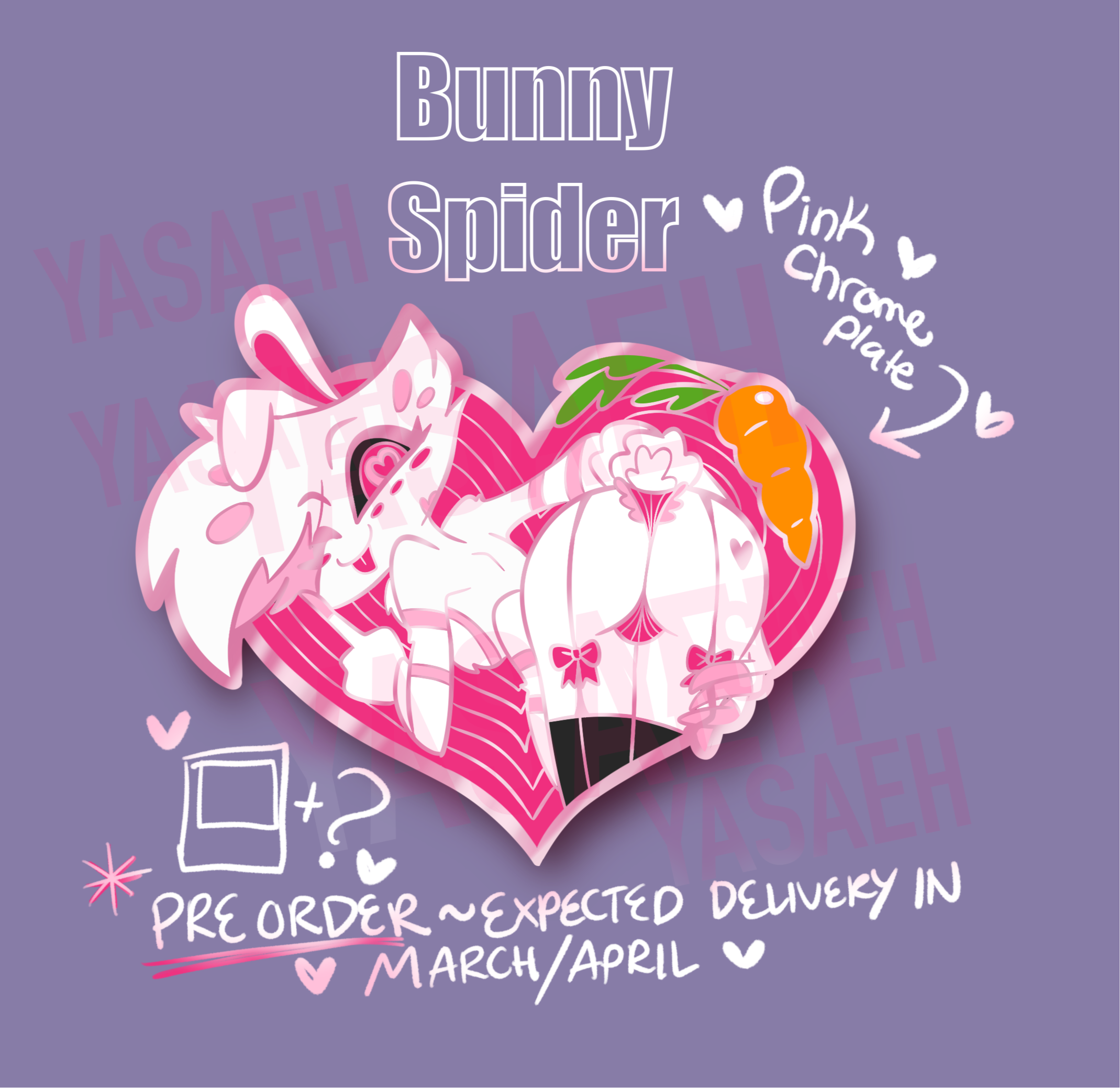 Bunny Spider Enamel Pin Pre Order – Yasaeh