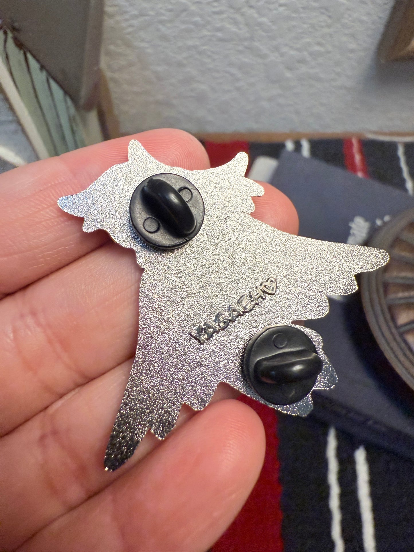 Spider With Wings Enamel Pin