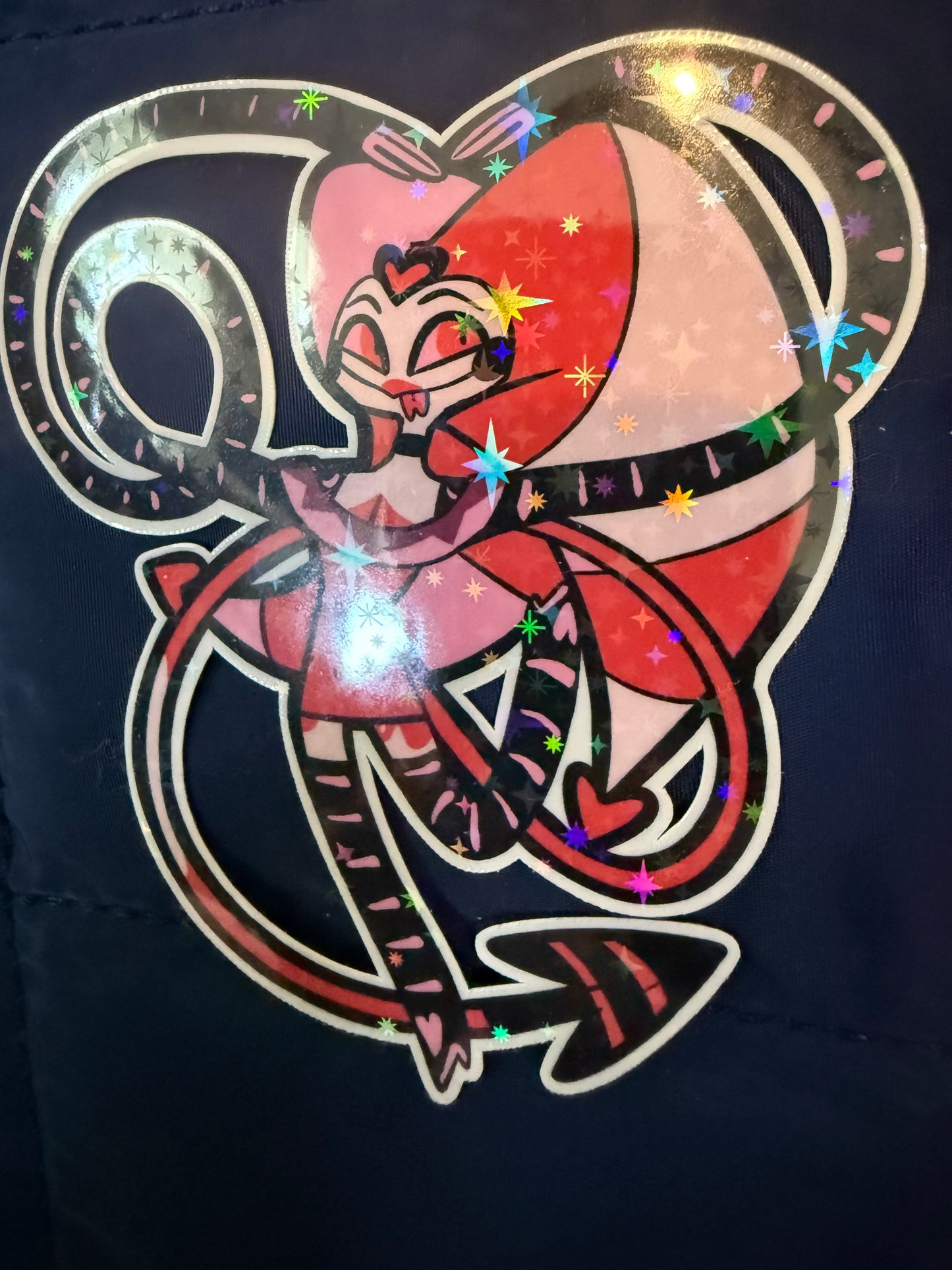 Pink & Red Fizz Holographic Sticker