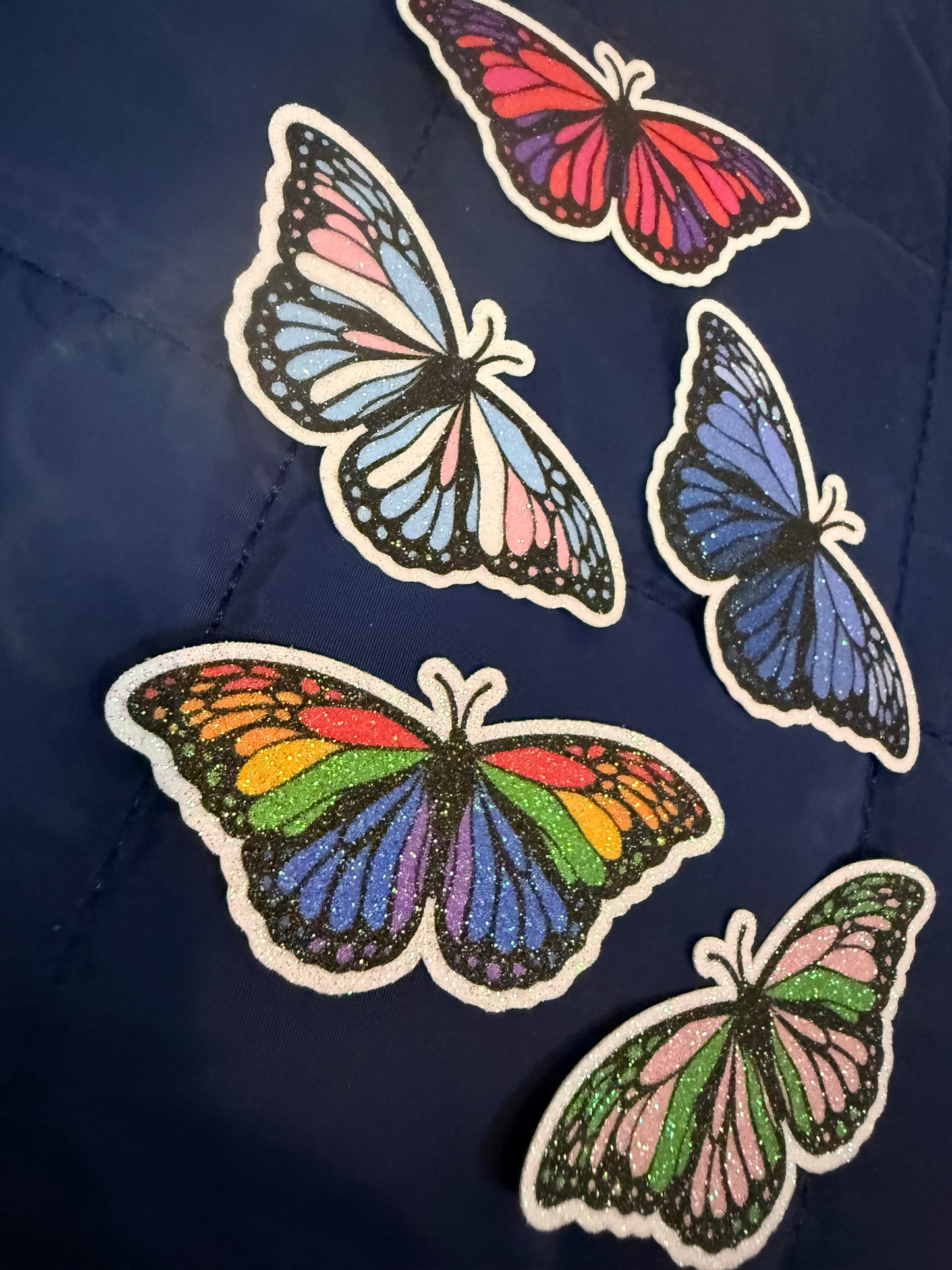 Glitter Butterfly Sticker