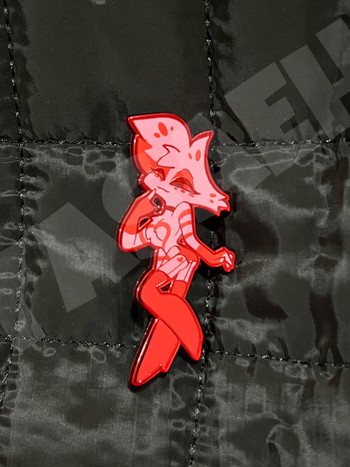 Pink & Red Spider Hard Enamel Pin