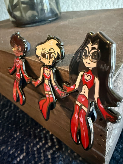 Valentine Boys Hard Enamel Pins A Grade