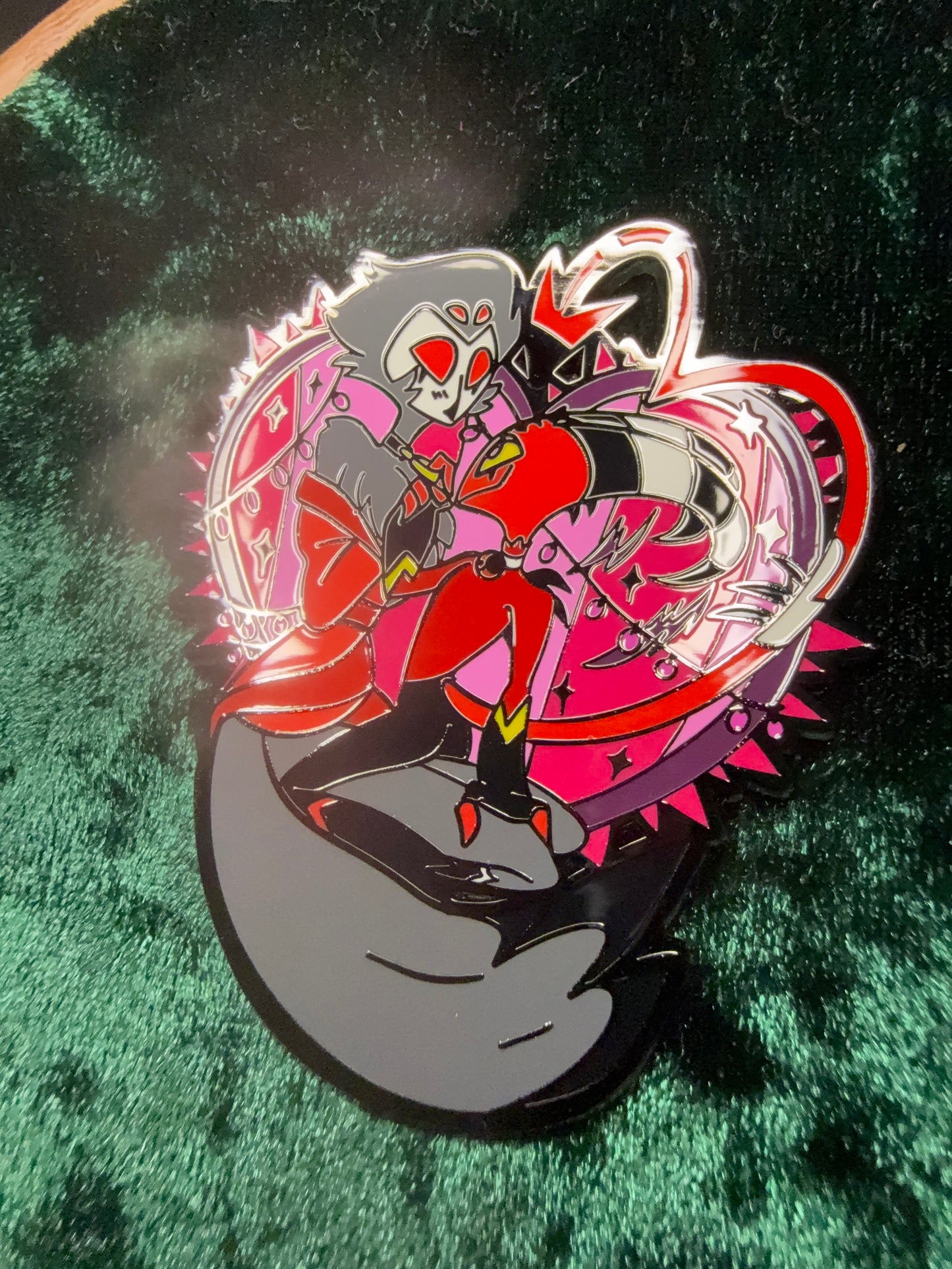 Hellish Love Hard Enamel Pin
