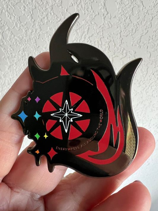 Stray Kids Fire Compass Eight Stars Pin