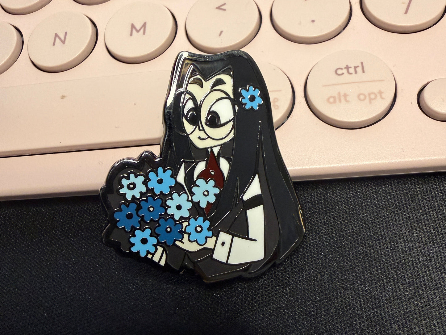 Blue Flower Pentious Hard Enamel Pin A Grade