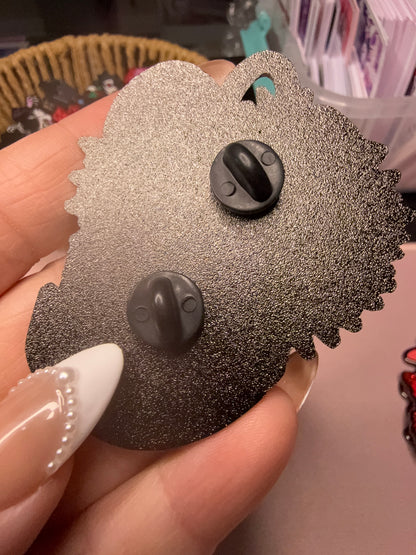 Hellish Love Hard Enamel Pin