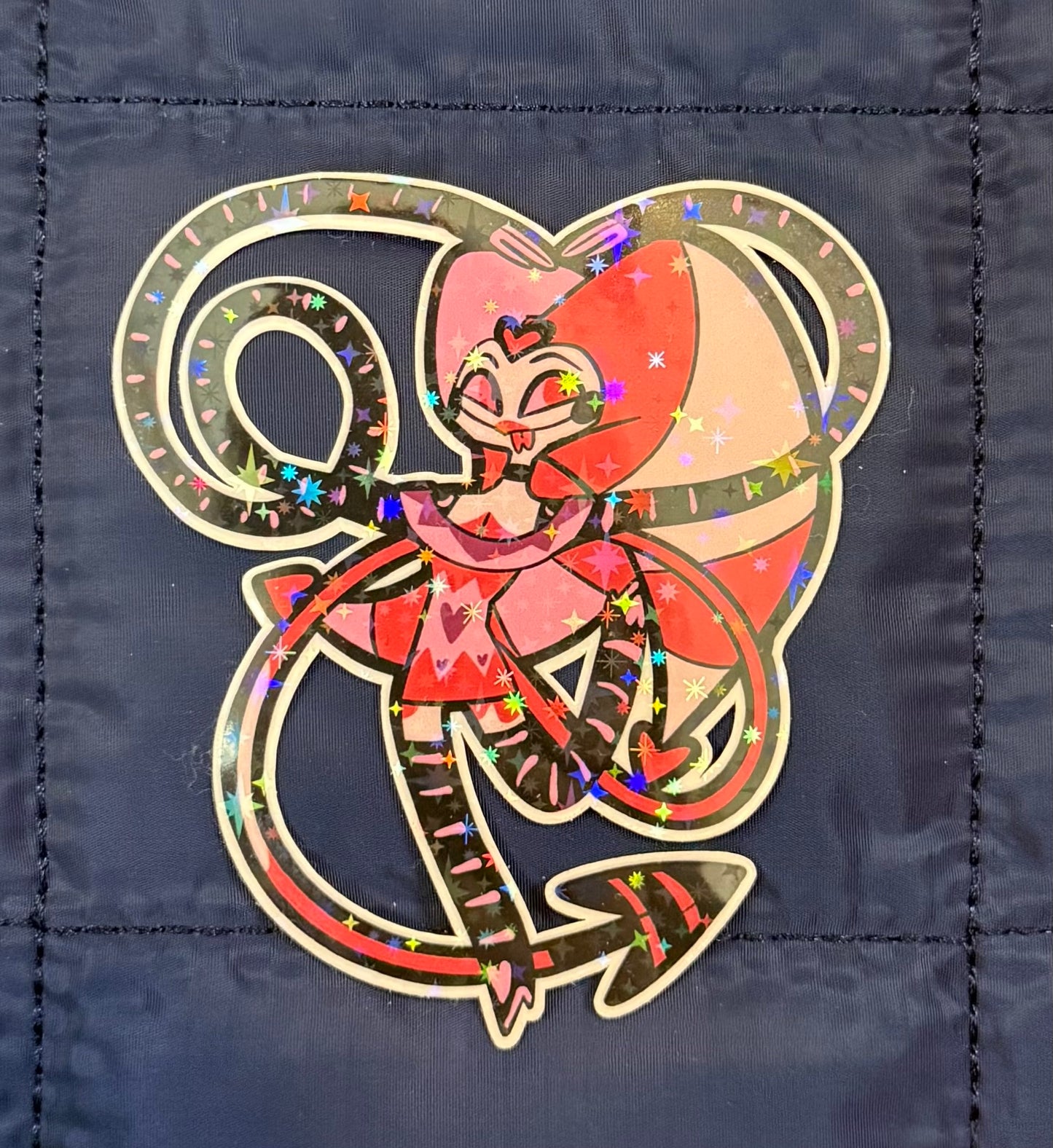 Pink & Red Fizz Holographic Sticker