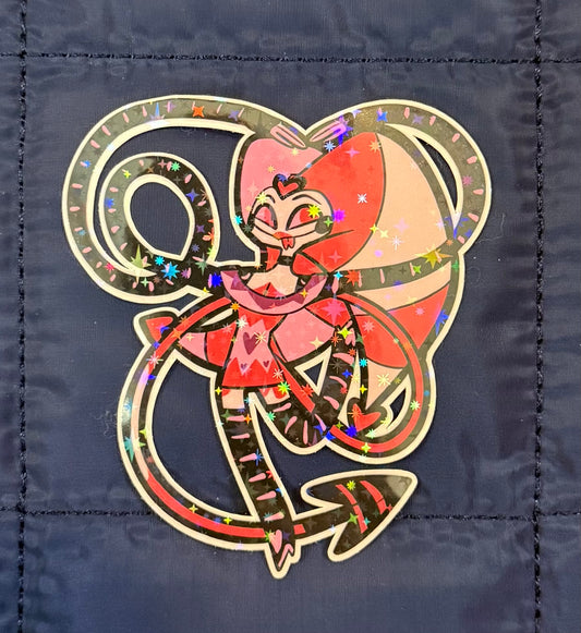 Pink & Red Fizz Holographic Sticker