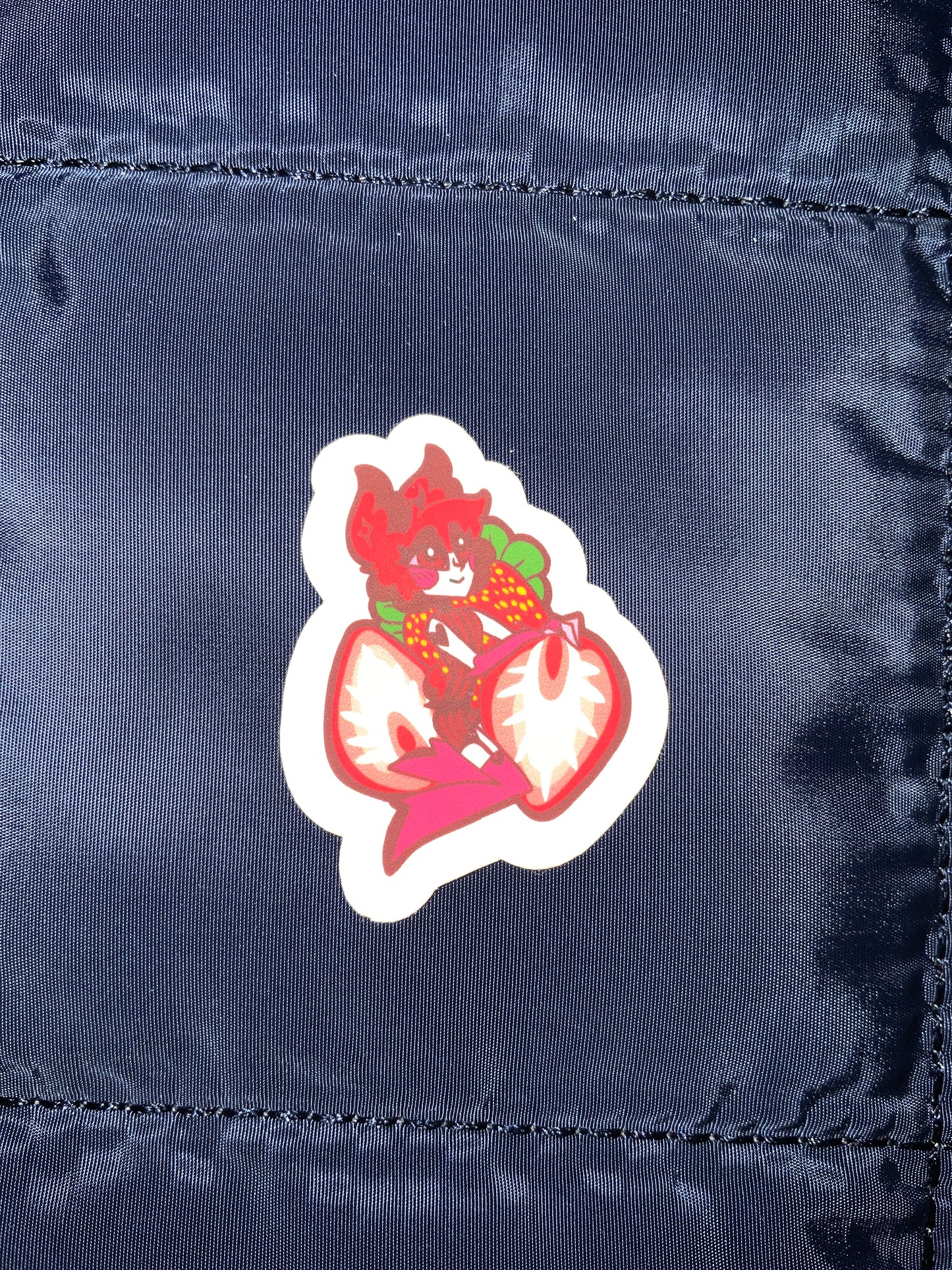 Strawberry Radio Deer Sticker
