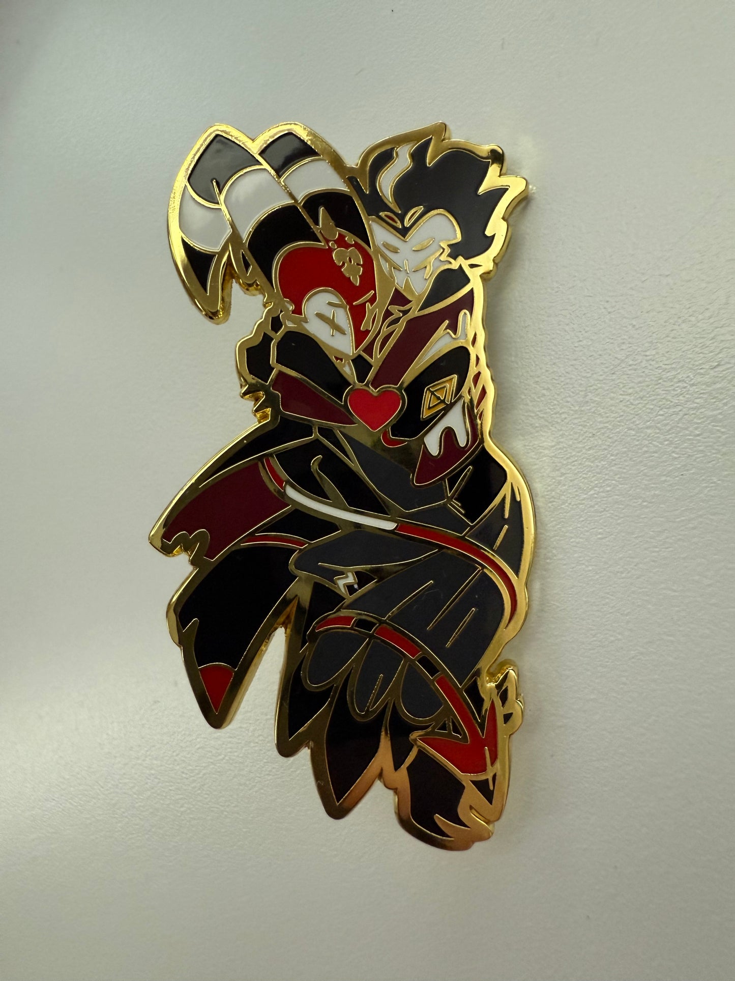 Golden Heart Enamel Pin
