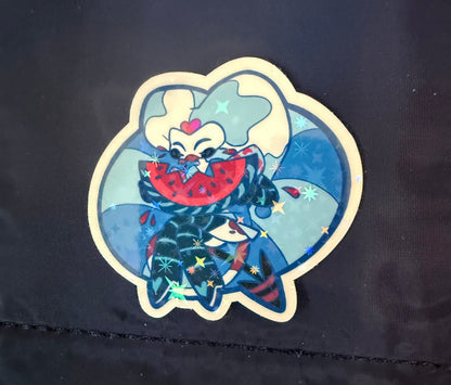 Watermelon Fizz Holographic Sticker