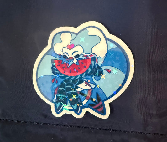 Watermelon Fizz Holographic Sticker