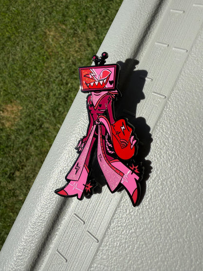 Pink Horse Club TV Hard Enamel Pin