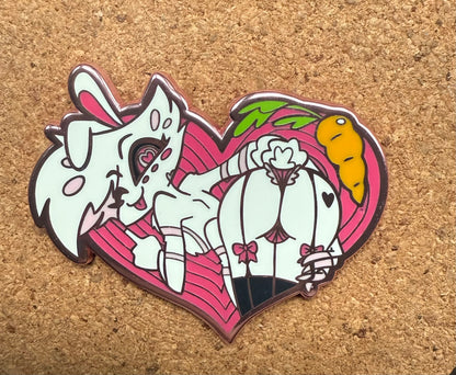 Bunny Spider Enamel Pin