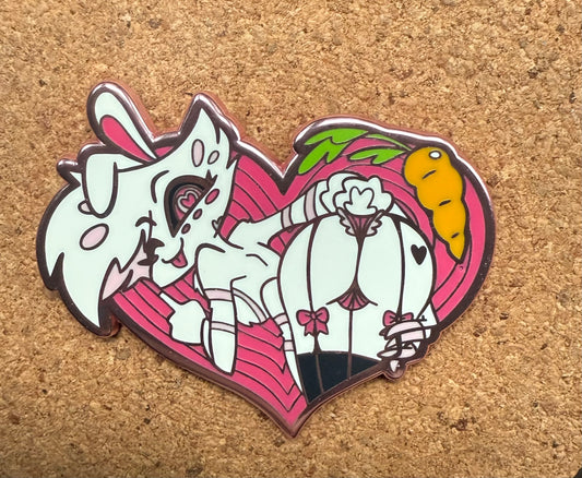 Bunny Spider Enamel Pin
