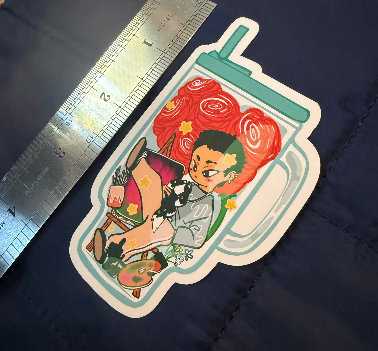 Cup of Hyunjin Sticker