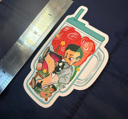 Cup of Hyunjin Sticker