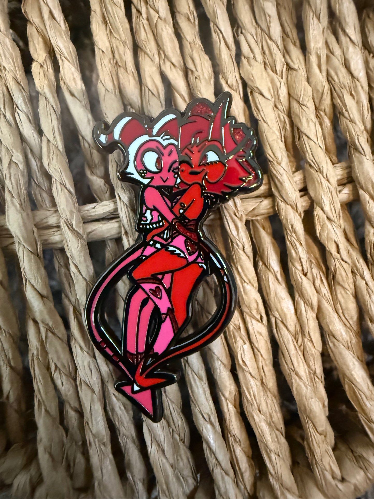 Pink Horse Club Lovers Hard Enamel Pin