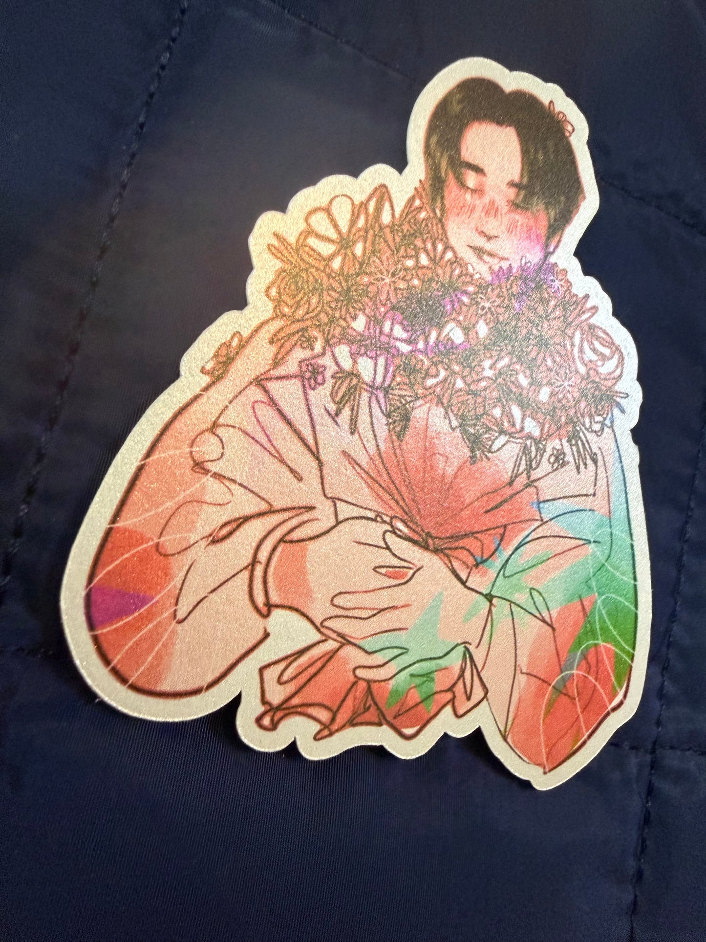 Pearl Bouquet Han Sticker