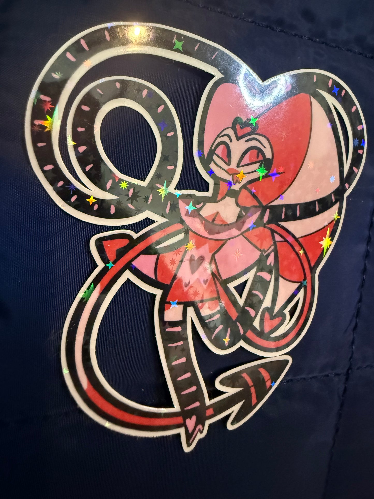 Pink & Red Fizz Holographic Sticker