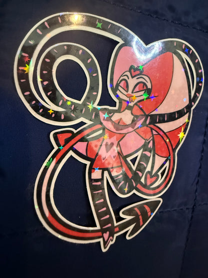 Pink & Red Fizz Holographic Sticker