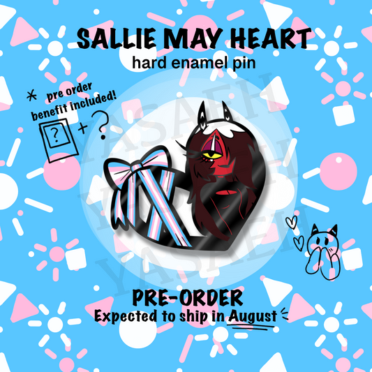 Sallie May Heart Hard Enamel Pin PRE ORDER