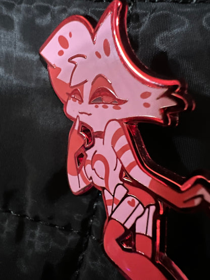 Pink & Red Spider Hard Enamel Pin