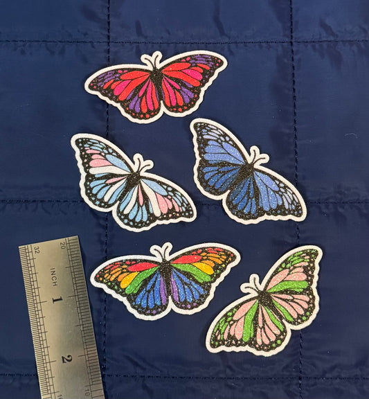Glitter Butterfly Sticker