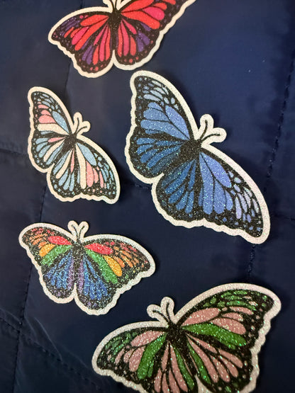 Glitter Butterfly Sticker