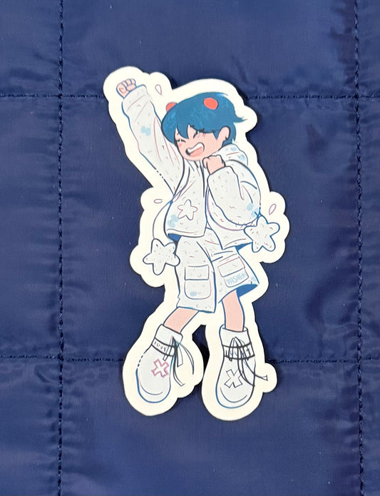 Fluffy Star Boy Han Boy Sticker