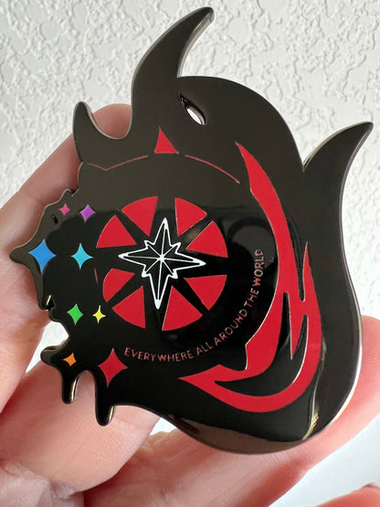 Stray Kids Fire Compass Eight Stars Pin