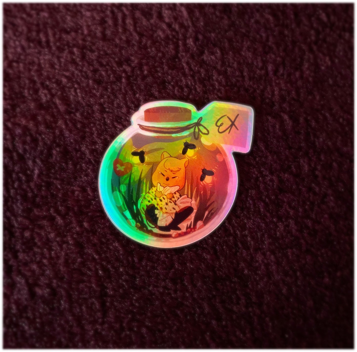 Quokka in a Bottle Holo. Sticker