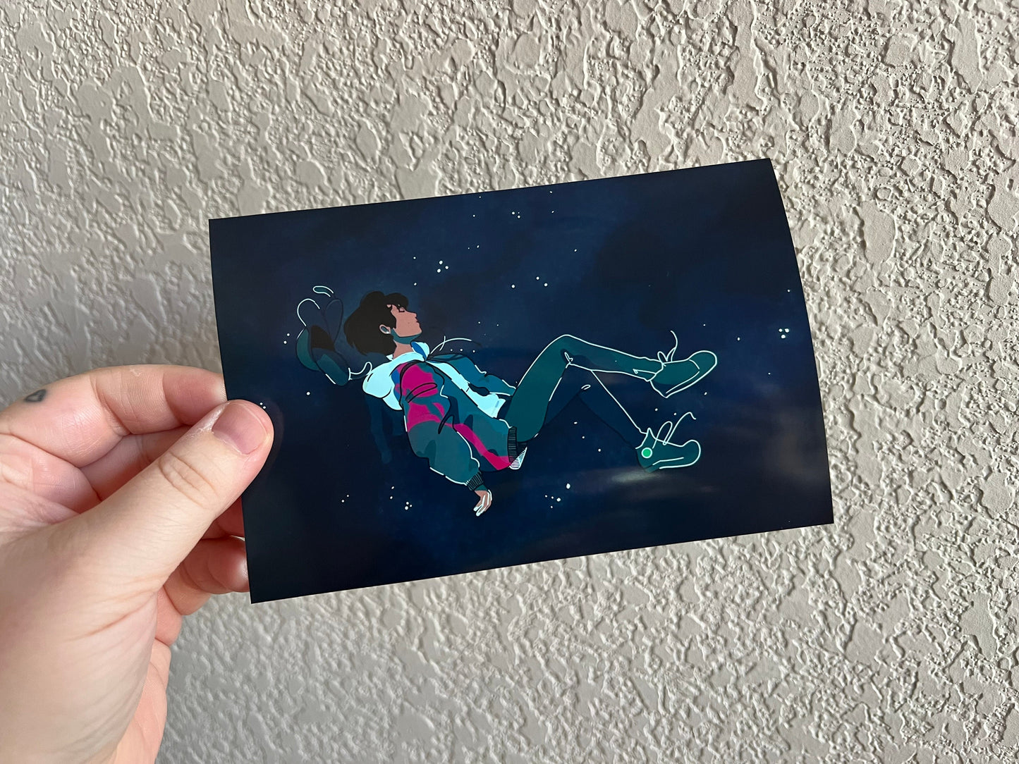 floating star boy Glossy Print 4x6