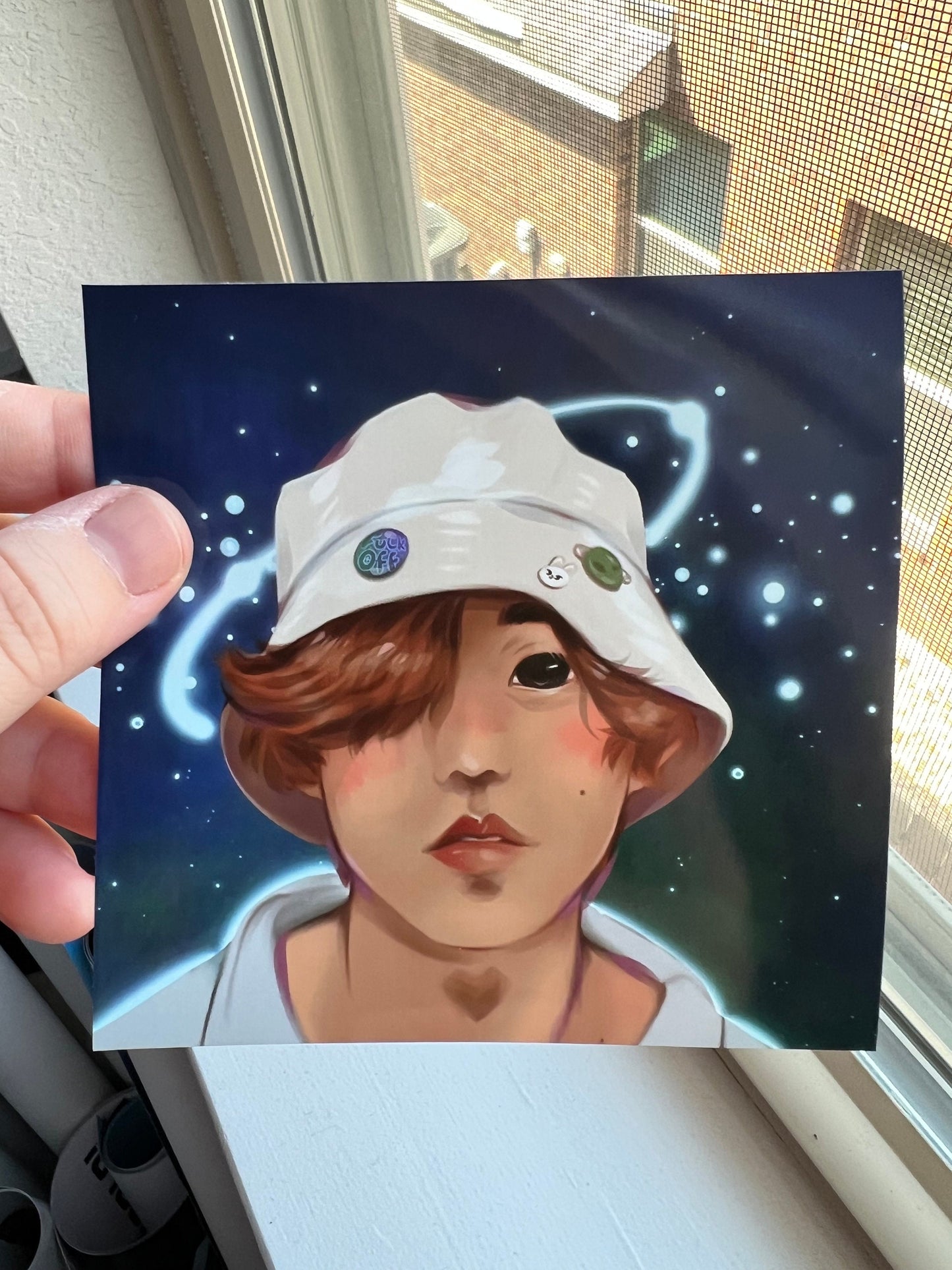 Bucket Hat Alien - Glossy Print 4x4