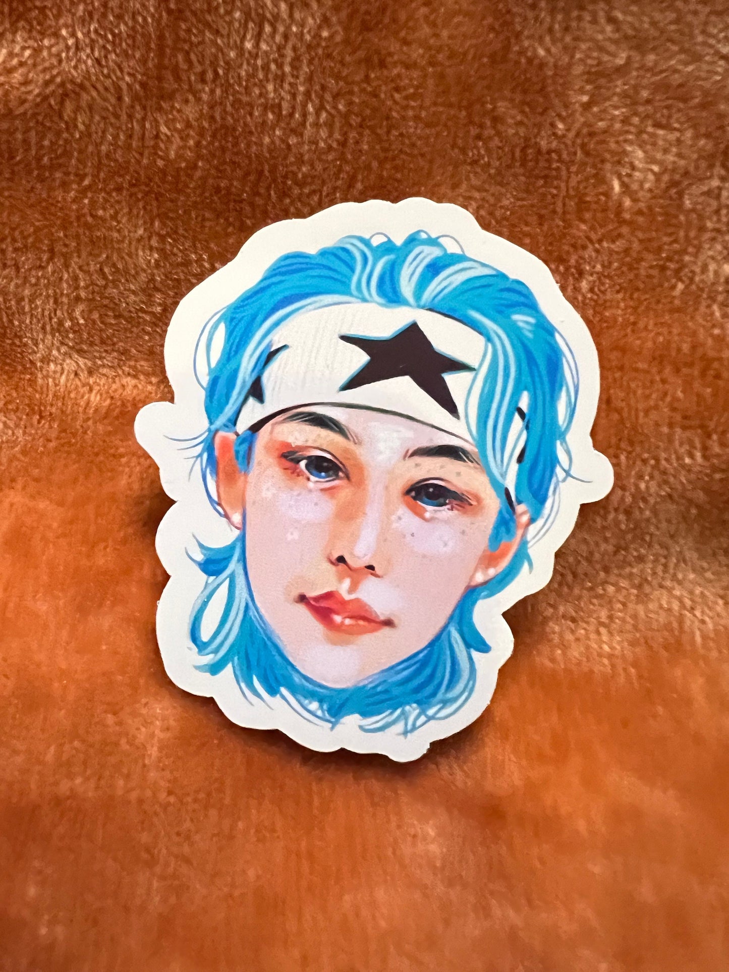 Blue Lix Star Sticker