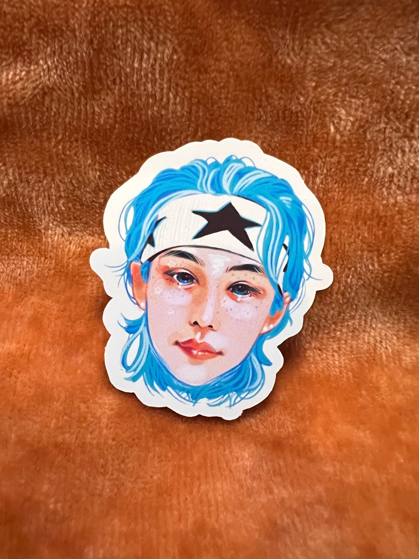 Blue Lix Star Sticker