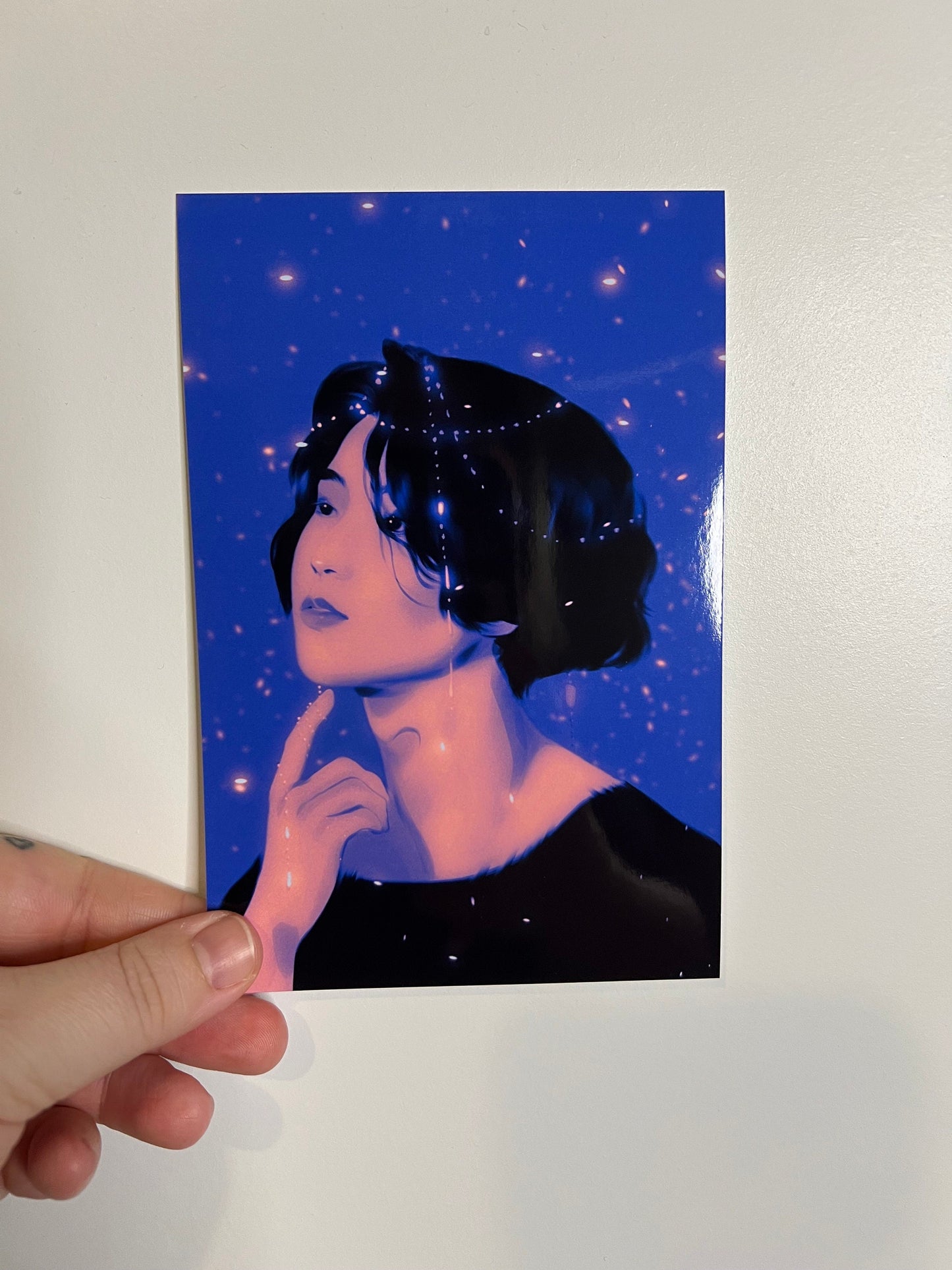 blue hannie ~glossy print