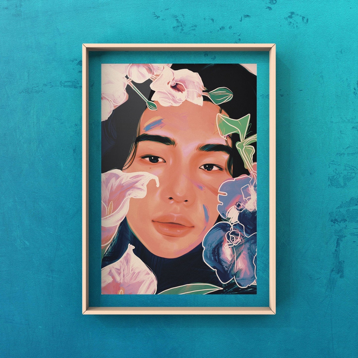 Flowers Boy Hyunjinie~ glossy print