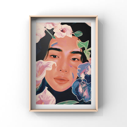 Flowers Boy Hyunjinie~ glossy print