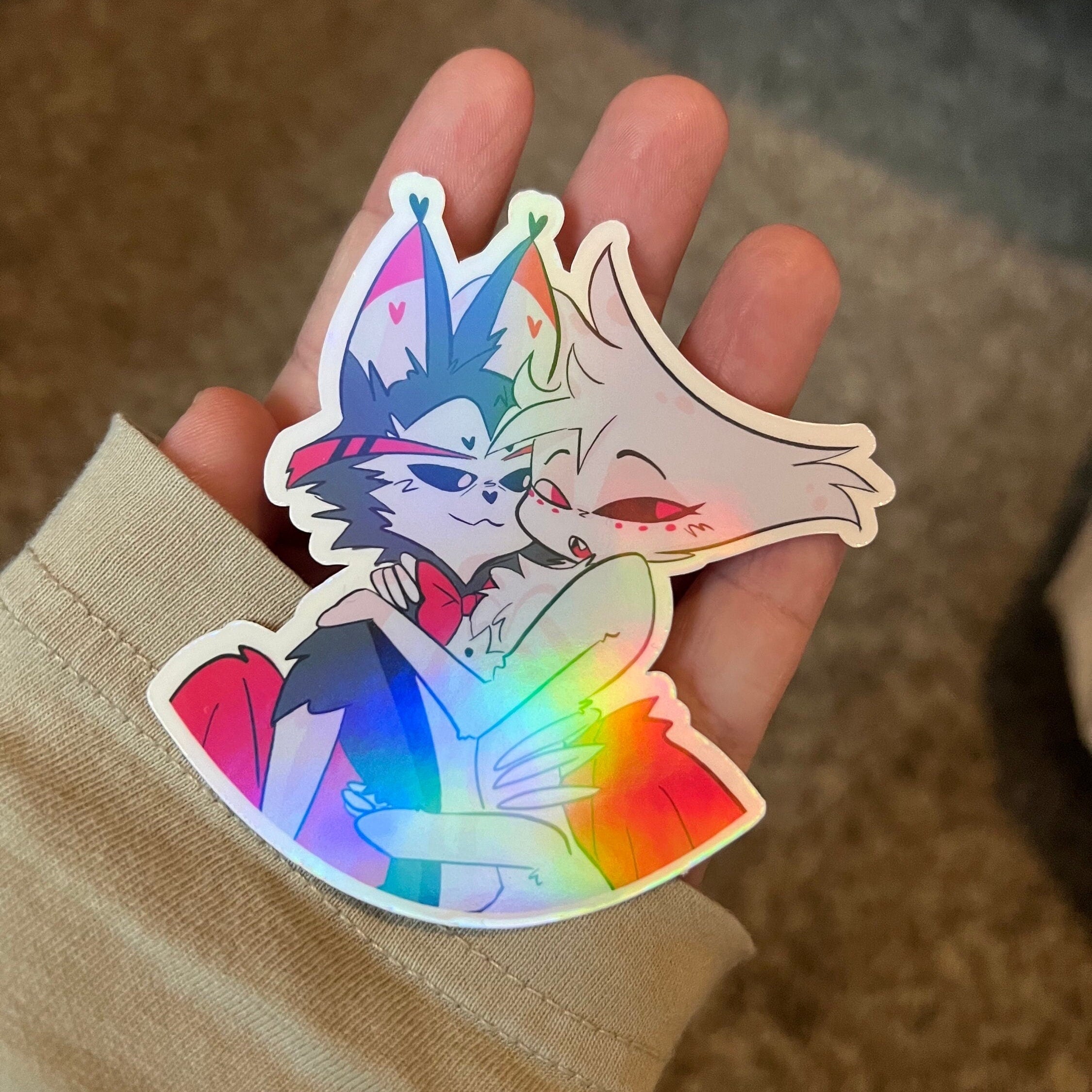Pouges Sticker Hugging double hug sticker – yasaeh