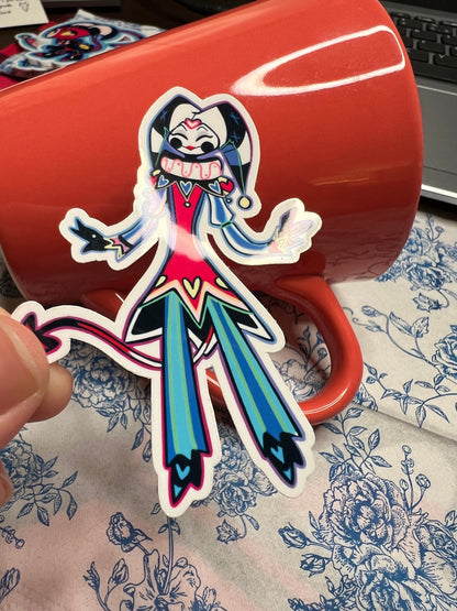 Cute Jester Imp sticker