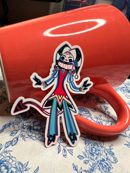 Cute Jester Imp sticker