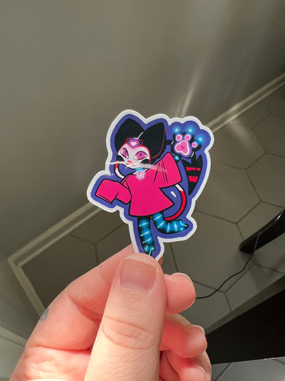 Chibi Kitty Cat Fizzy Sticker