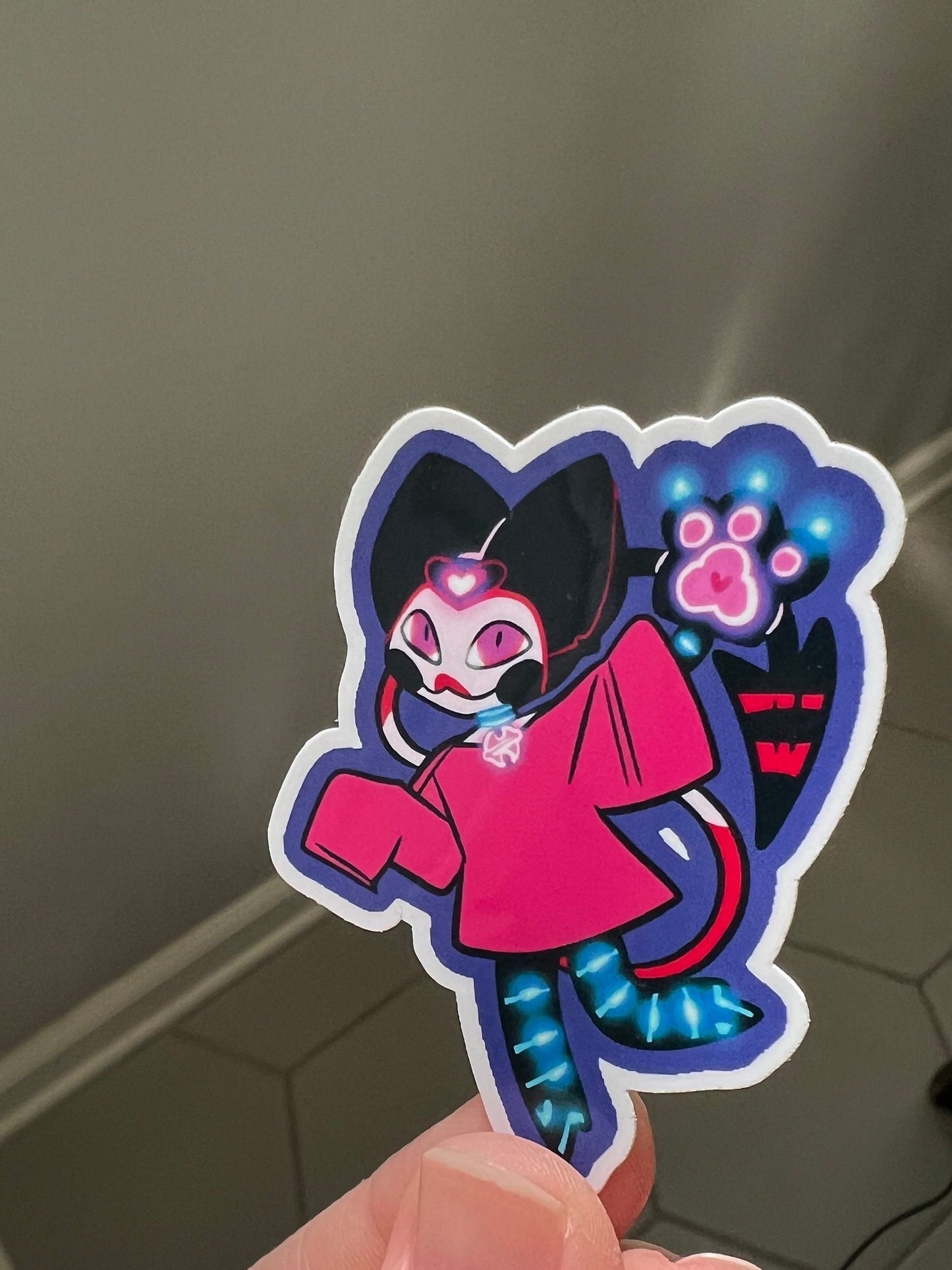 Chibi Kitty Cat Fizzy Sticker