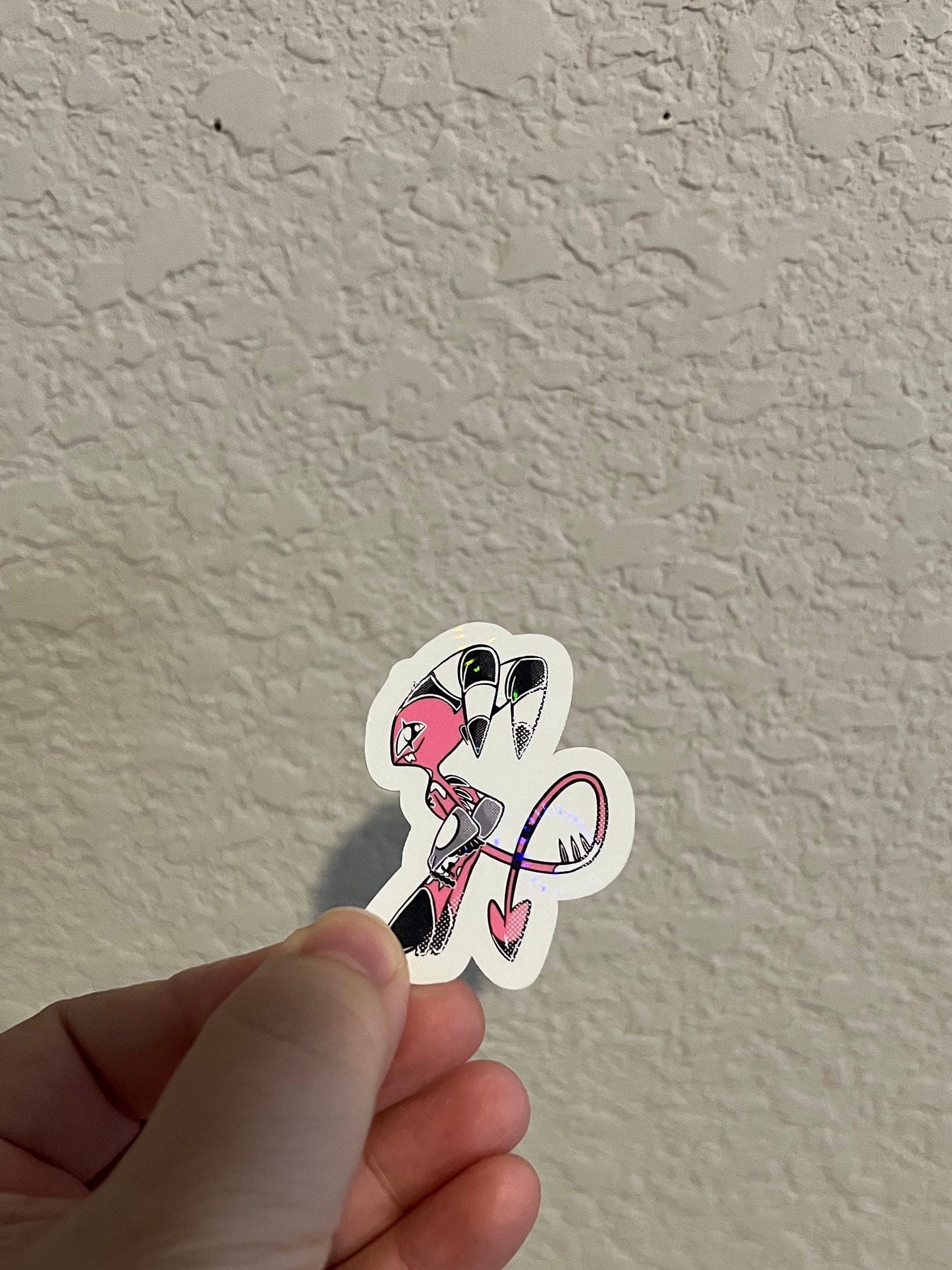 Cute Little Imp Holographic Sticker