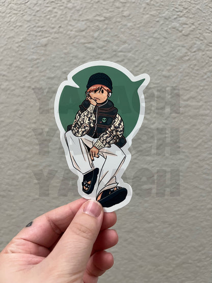 Han Alien Boy Sticker